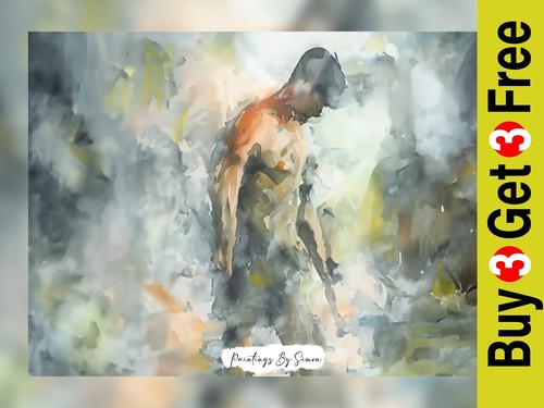 Reflective nude male - reflective,