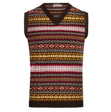 Mens Brown Vintage Knitted