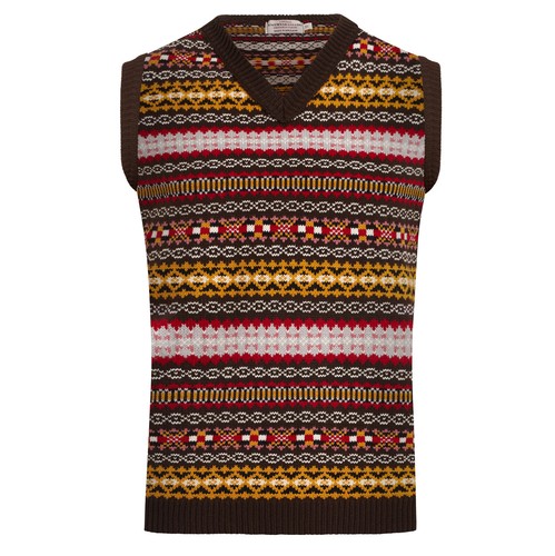 Mens brown vintage knitted - mens,
