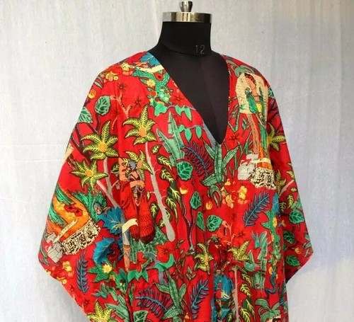 Indian cotton kaftan dress - indian,