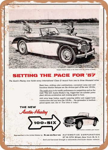 Metal sign 1957 austin - -,