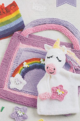 Unicorn puppet play bag val - puppet,