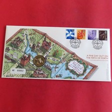 2004 FORTH RAIL BRIDGE UNCIRCULATED ONE POUND- royal mint coin cover