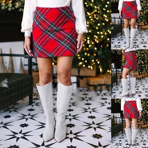 Women christmas red plaid - christmas,