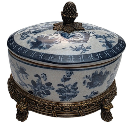 Vintage chinoiserie lidded - vintage,