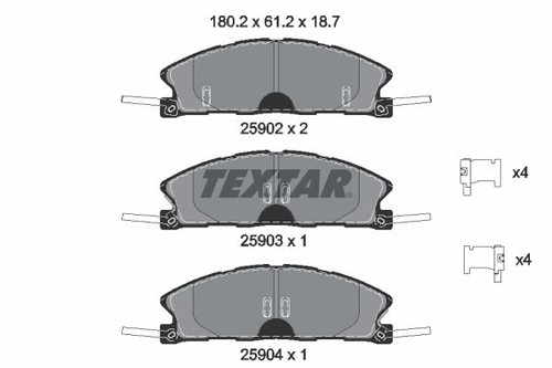 2590201 brake pad - 2590201, set,
