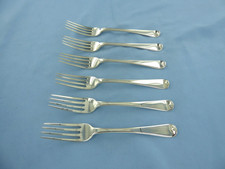 AN ANTIQUE SET OF SIX STERLING