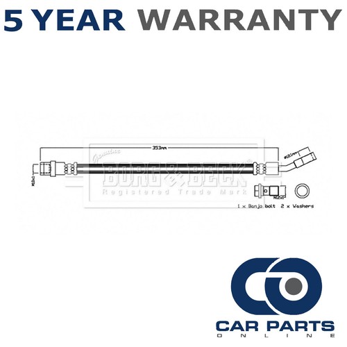 Brake hose rear cpo fits - hose,