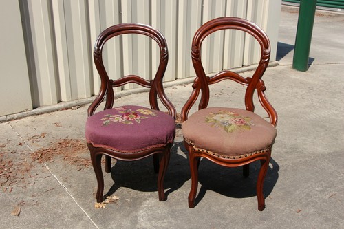 Nice set walnut victorian - set, of