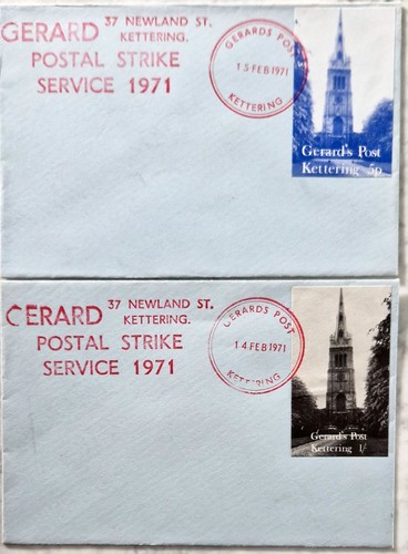 Royal mail strike 1971 covers - mail,