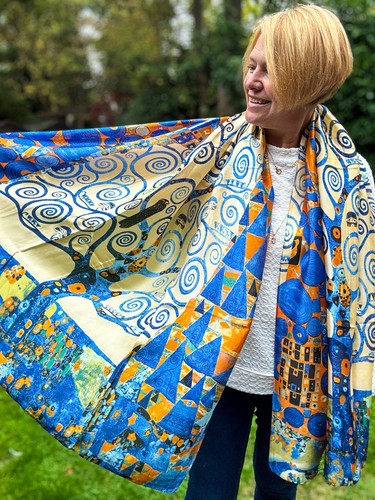 Ladies 100 silk painter klimt - 100%,