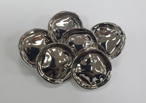 Silver metal irregular - silver,