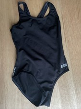 Zoggs Black Racerback Aqua