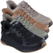 Mens Skechers Bobs Squad 4 Chaos Slip-Ins Casual Trainers Sizes 7 to 12