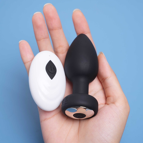 Remote anal butt plug dildo - remote,