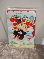 Valentine's day sweetheart Happy Valentine's card Hang Gliding Bear Theme