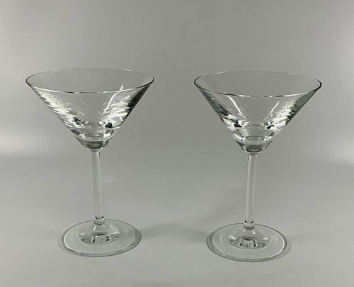 Pair crystal martini - of,