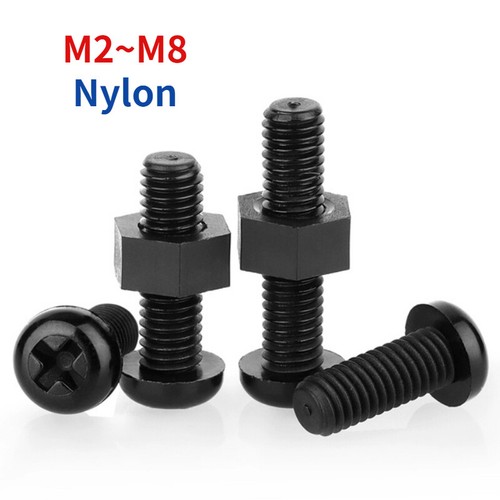 Black nylon plastic phillips - nylon,