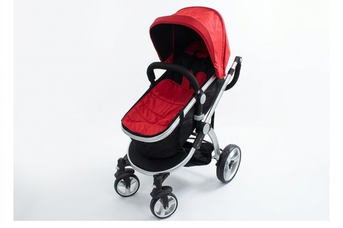 Red foldable 1 pushchair - foldable,