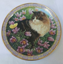 Lesley Anne Ivory Plate Cats
