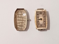 1930s LADIES OBLONG OMEGA MOVEMENT RUNS WITH DUST COVER