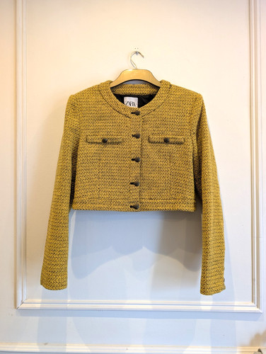Zara mustard yellow tweed - yellow,