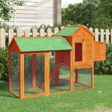 Chicken Coop Brown 193x65x117