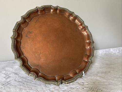 Vintage round copper - round,