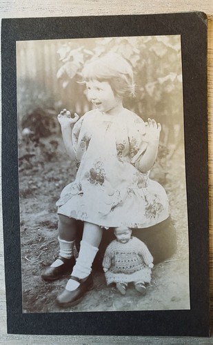 Antique childhood photo bisque - childhood,