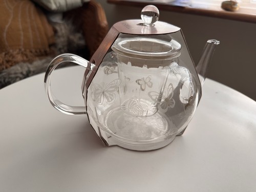Laura ashley glass teapot with - ashley,