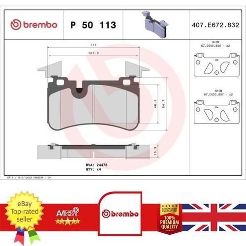 Brake pad set for - brake, clk
