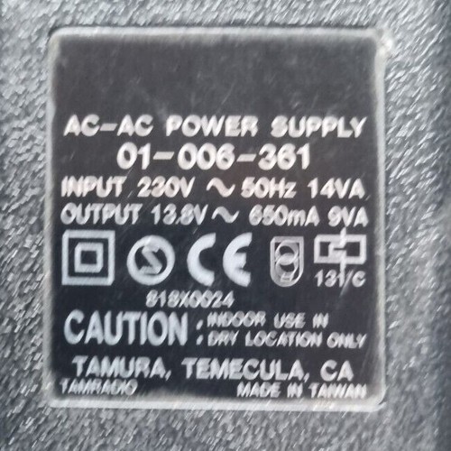 Tamura 006 ac - ac-ac, 13.8v