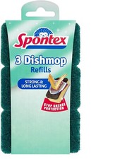 Spontex Dishmop General Purpose Strong & Long Lasting Refills, Pack of 3