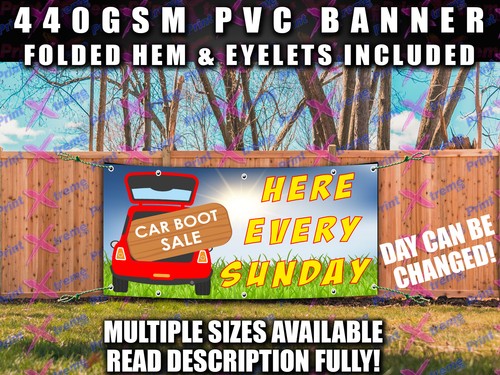 Car boot sale banner - boot,