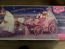 Vintage Sindy Doll Horse Drawn Carriage With Box