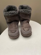 mou eskimo grey boots - uk size 4-5