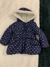Girls Polka Dot Coat 12-18m