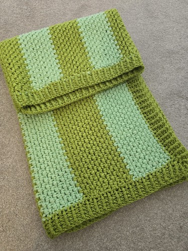 Striped crocheted baby