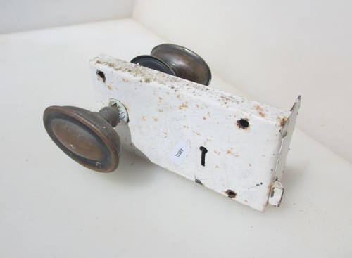 Antique iron door rim lock - antique,