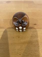 Wooden Vintage Owl Figure by Bristolia Japan