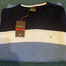 Brand New Wool Oscar Jacobson Niels Pin Roundneck jumper Large 