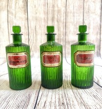 3 x ANTIQUE 1890's APOTHECARY