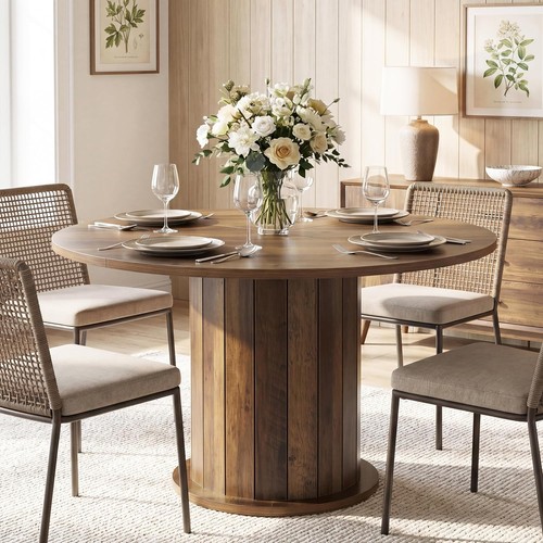 Round dining table - round, for