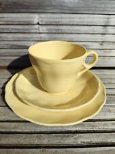 Vintage Grindley Petal ware yellow. Laburnum. Trio. Cup, saucer, plate.