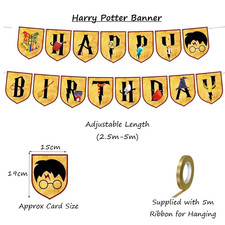 Harry potter birthday banner - harry,