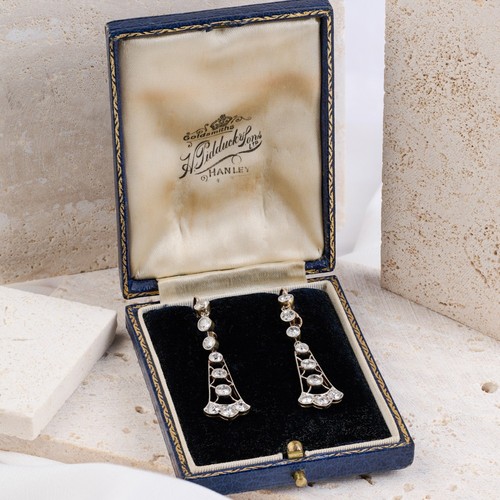 Edwardian 15ct gold platinum - 15ct, &