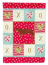 Duroc Pig Love Garden Flag