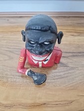 OLD VINTAGE  JOLLY OLD MAN MONEY BOX BANK
