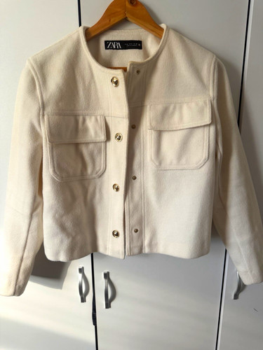 Zara women ivory - ivory, jacket