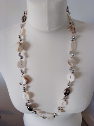 Statement necklace silver - statement,